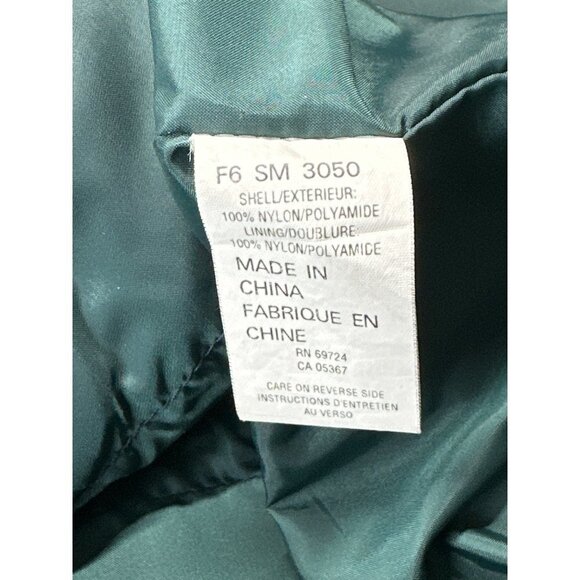 Columbia Coat Anorak Blue Winter Parka Blue Green 3/4 Button VINTAGE Size Large - Picture 14 of 14